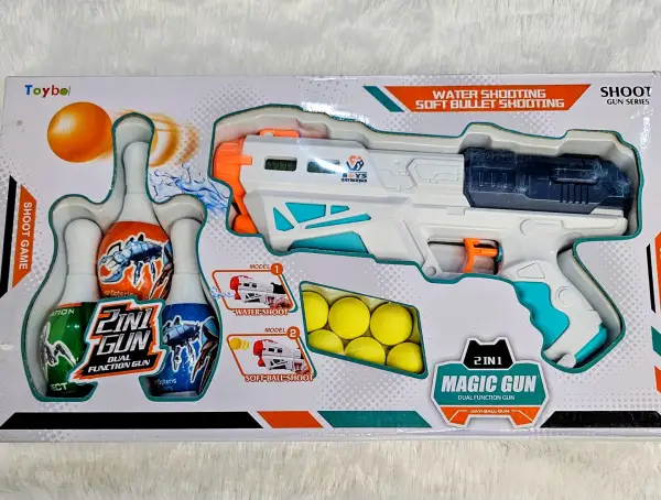 2 in 1 Bowling & Water Shooting Gun