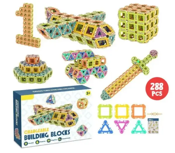 3D Changeable Building Blocks 288pcs