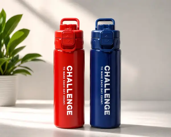 750ml Insulated Stainless Steel Dual Sipper Bottle with Flip Lid & Straw