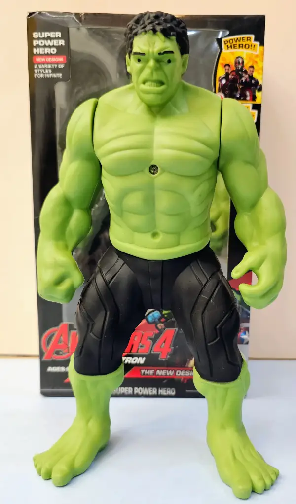 Hulk Action Figure Toy with LED Light for Children