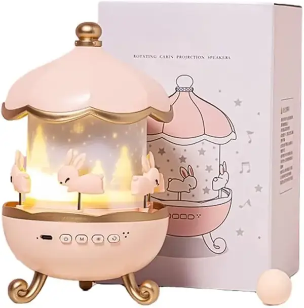 Bunny Carousel Night Light Projector