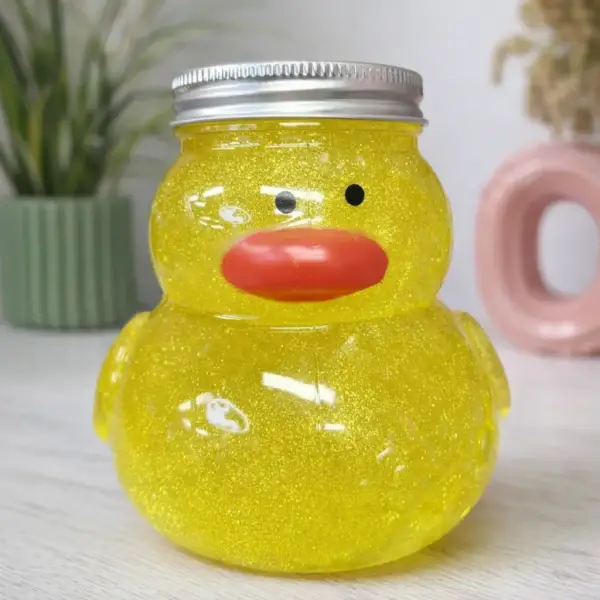 Cute Duck Glitter Slime Jar – Kids DIY Play Slime Return Gift Pack