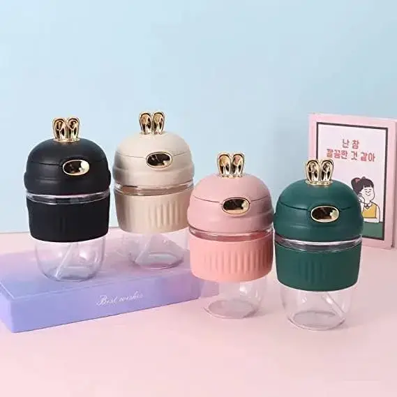 Cute Rabbit-Shaped Glass Bottle 350ml