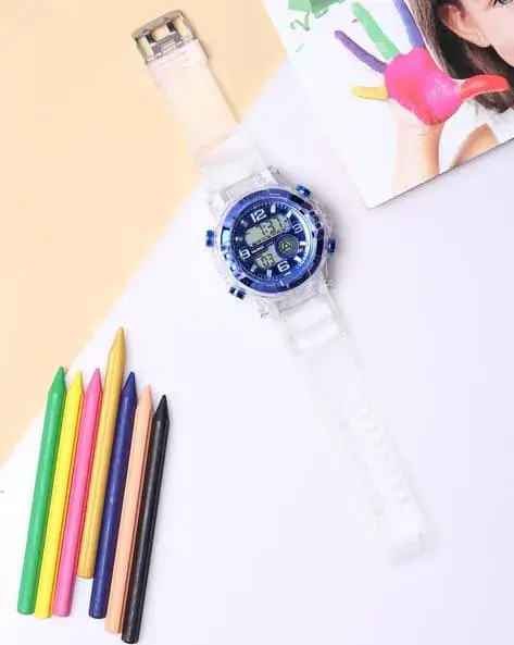 Digital Transparent Strap Watch for boys