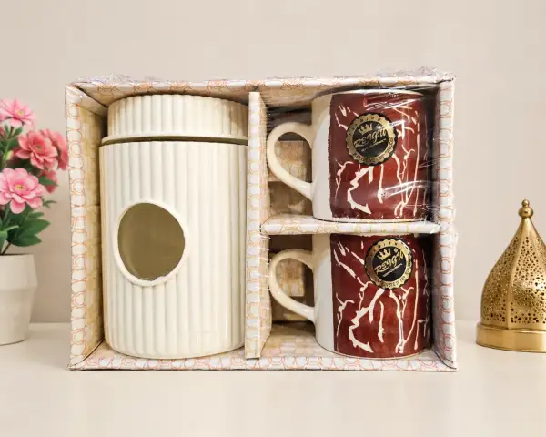 Dream Magic Ceramic Storage Jar & Mug Gift Set (3 Pcs)