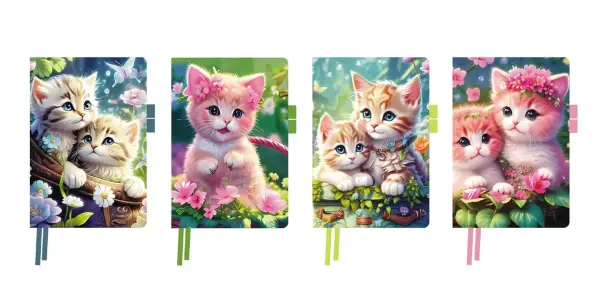 Fancy Printed Diary Notebook – Cute Animal & Art Cover | Gift & Return Gift Idea