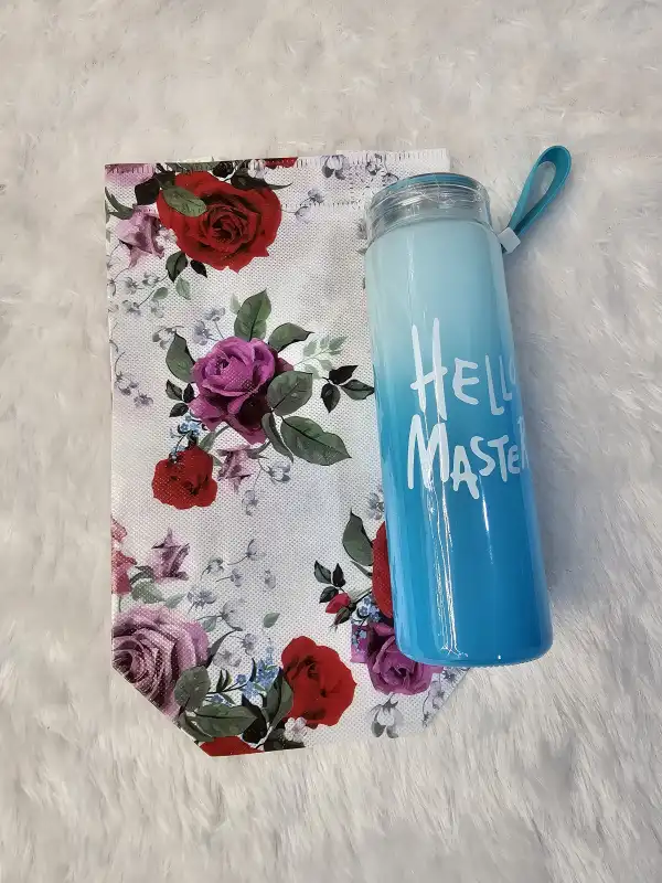 Gift Bag with Premium Glass Bottle