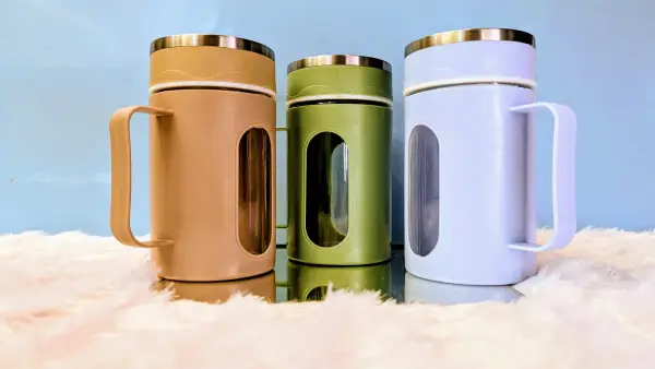 Glass Water Bottle with Silicone Sleeve