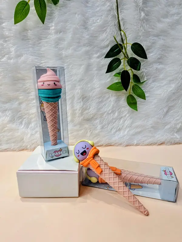 Fancy IceCream Cone Design Eraser