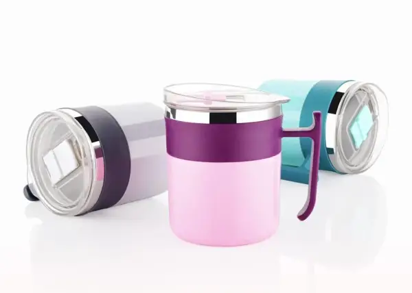 Insulated Stainless Steel Coffee Mug with Lid