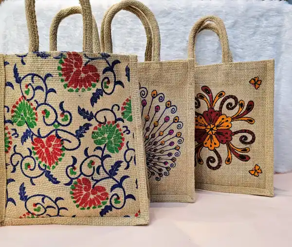 Jute Bag with designer print
