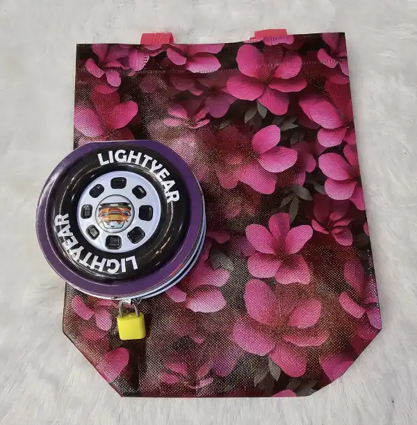 Kids’ Car-Themed Piggy Bank & Gift Bag Combo