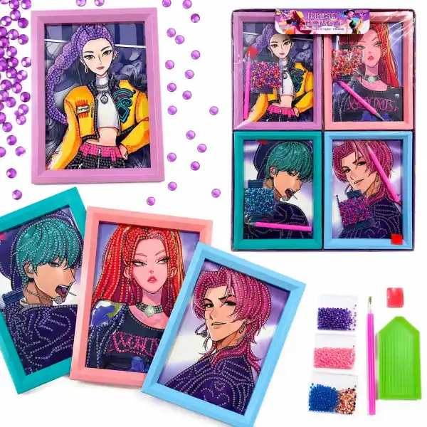 K-Pop Diamond Art Painting Kit for Kids & Teens