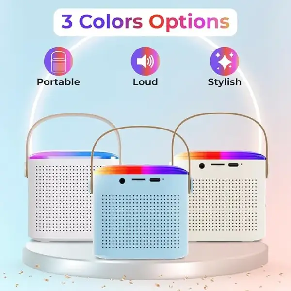 Kroko Series Mini Bluetooth Wireless Karaoke Speaker with 2 Mics