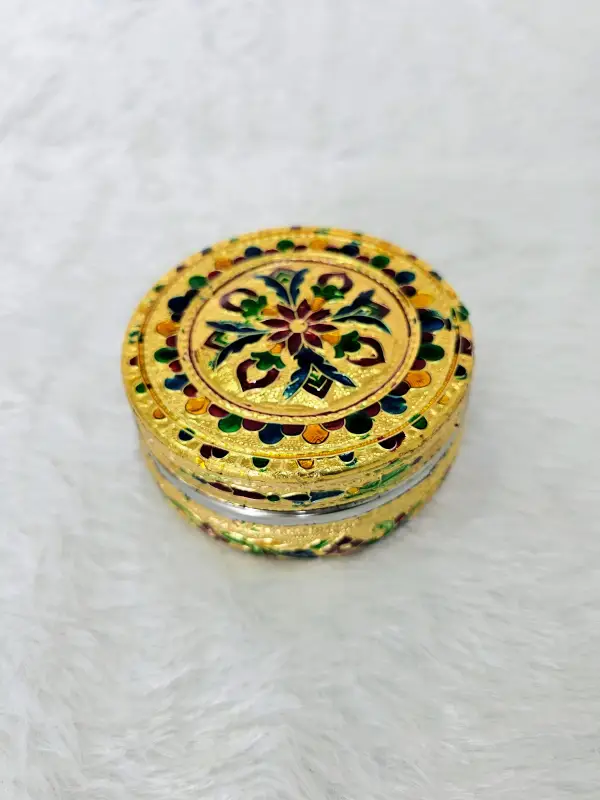 Meenkari Steel Box Dabba