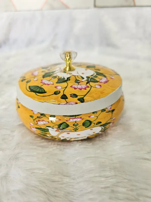 Metal Pichwai Jars
