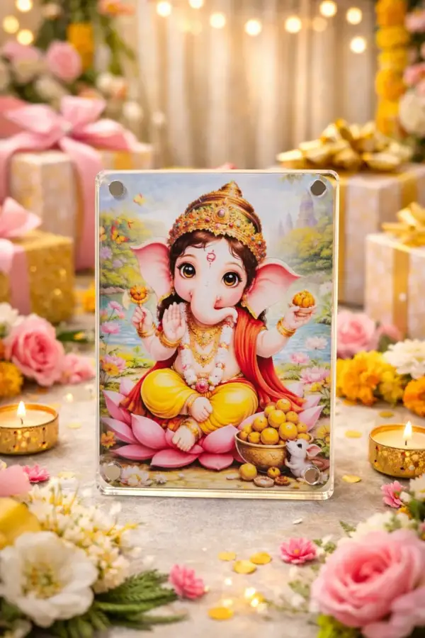 Personalized Acrylic Fridge Magnet with Standee (7.5 × 10 cm)