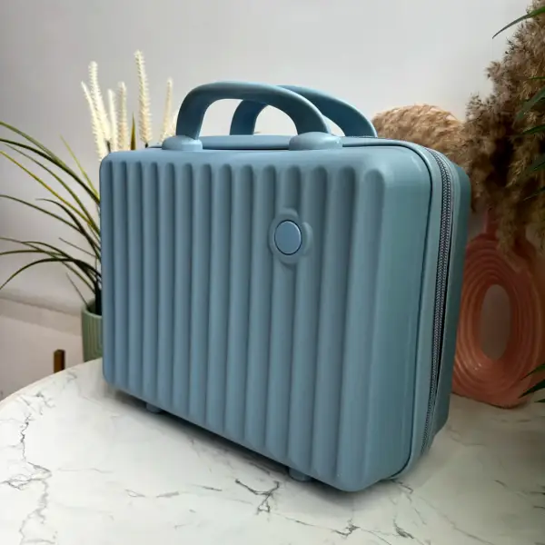 Premium Hard Shell Vanity Case – Mini Travel Makeup Organizer