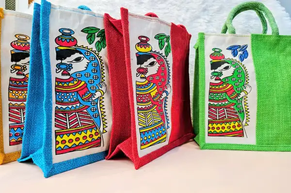 Premium jute lunch bag eco friendly