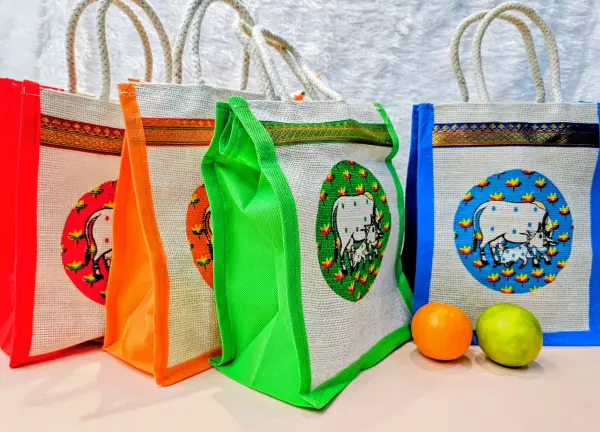 Premium Thamboolam Gomata-Cow print bags