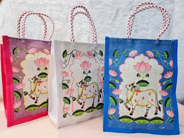 Premium Thamboolam Gomata-Cow print bags