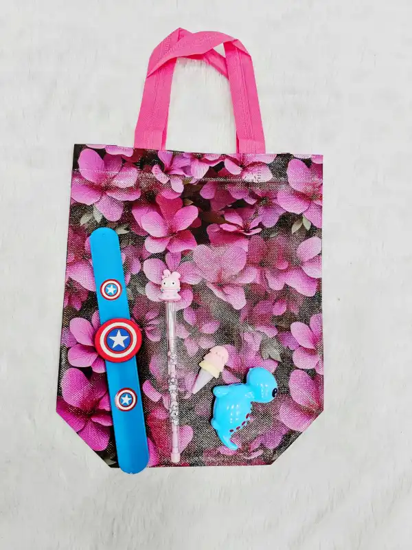 Silicone Slap Band, Cute Sharpener, Cartoon Pencil & Ice Cream Eraser