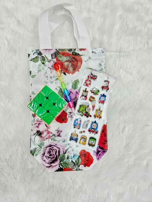 Small Bag, Rubik’s Cube, Sticker Pack & Beaded Push Pencil ✨