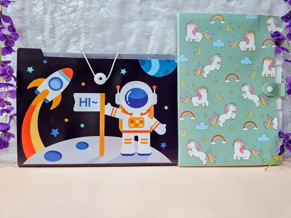 Space Theme and Cute Cartoon File Folder