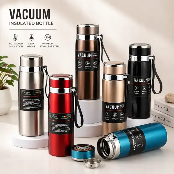 Stainless Steel Vacuum Insulated Hot & Cold Water Bottle