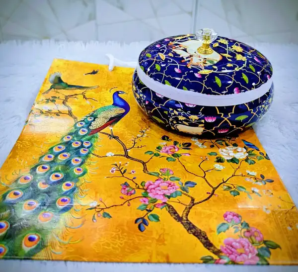 Traditional Pichwai Decorative Pot with Beautiful Bag