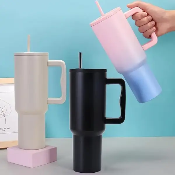 Insulated Tumbler/Bottle with lid and Straw 1200ML Cup Stainless Steel