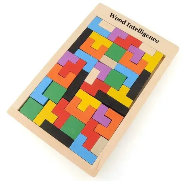 Wood Intelligence Puzzle Board